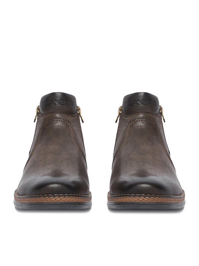 Lanetti Stiefeletten Lanetti CEO-CARDIFF-10 MBS Dunkelbraun