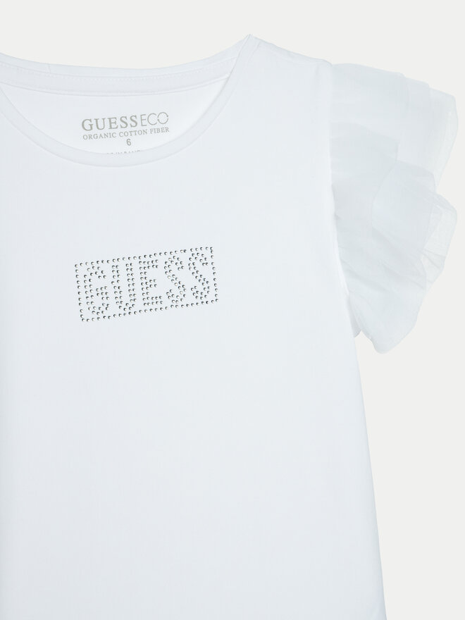 Guess Guess Marškinėliai J5RI17 K6YW4 Balta Regular Fit