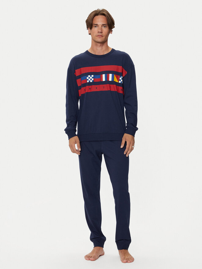 United Colors Of Benetton United Colors Of Benetton Pyjama 3VD04P02D Dunkelblau Regular Fit