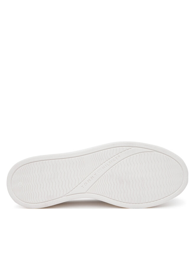 Tommy Hilfiger Sneakersy Tommy Hilfiger Modern Court Sneaker Lthr FW0FW08800 Biały