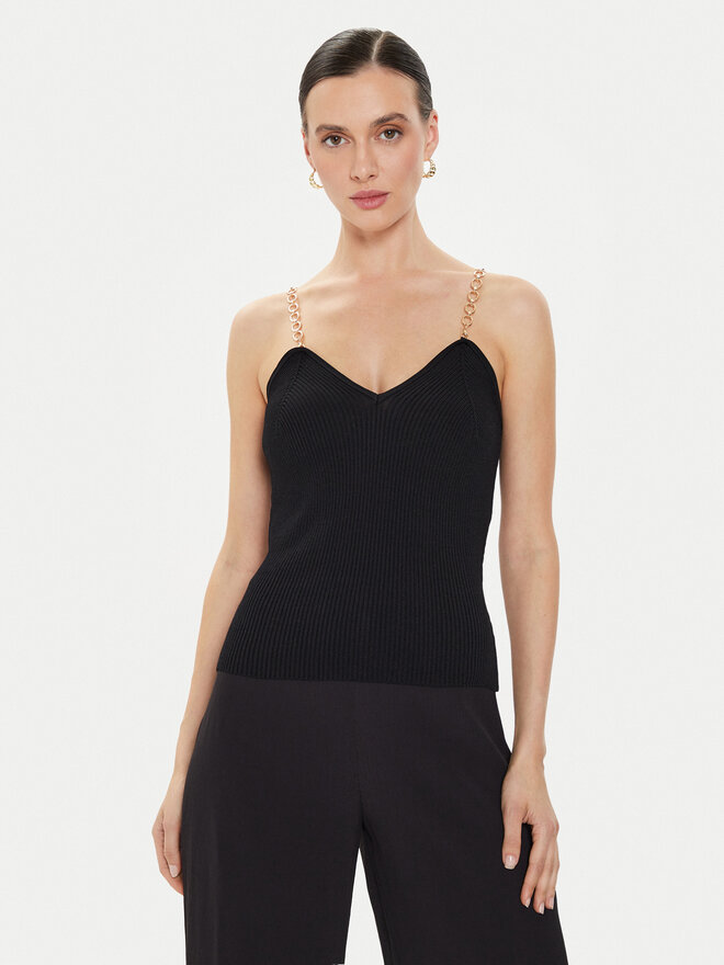 Morgan Morgan Top 241-MUSTO Negro Slim Fit