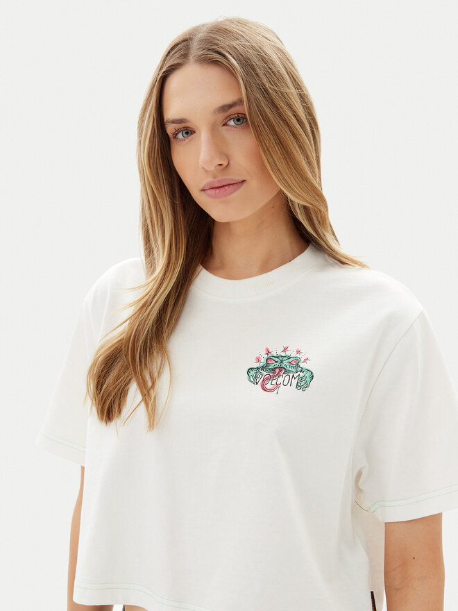 Volcom Volcom Camiseta Alix 1 B3512505 Blanco Boxy Fit