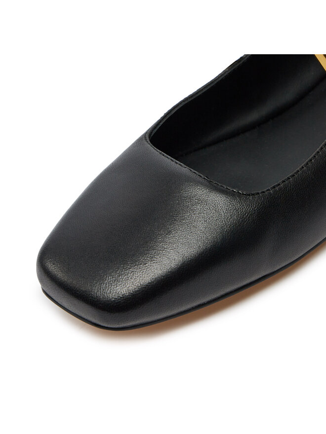 Guess Baleríny Guess Levy FLTBLE LEA02 Čierna