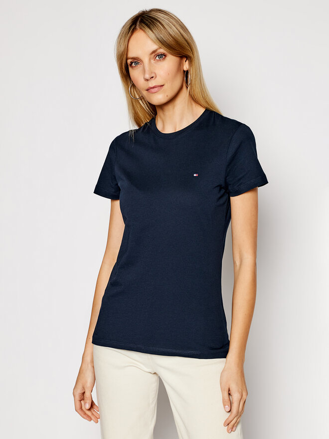 Tommy Hilfiger Tommy Hilfiger Marškinėliai WW0WW22043 Tamsiai mėlyna Regular Fit