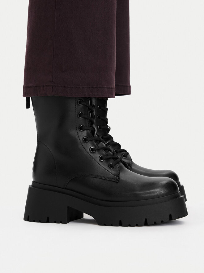 DeeZee Schnürstiefeletten DeeZee CEO-A251-2 Schwarz