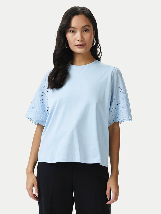 YAS YAS Camiseta Lex 26033890 Celeste Regular Fit