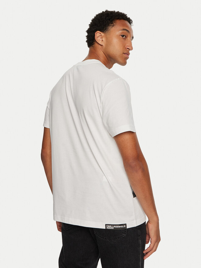 Karl Lagerfeld Jeans Karl Lagerfeld Jeans Camiseta 246D1705 Blanco Regular Fit