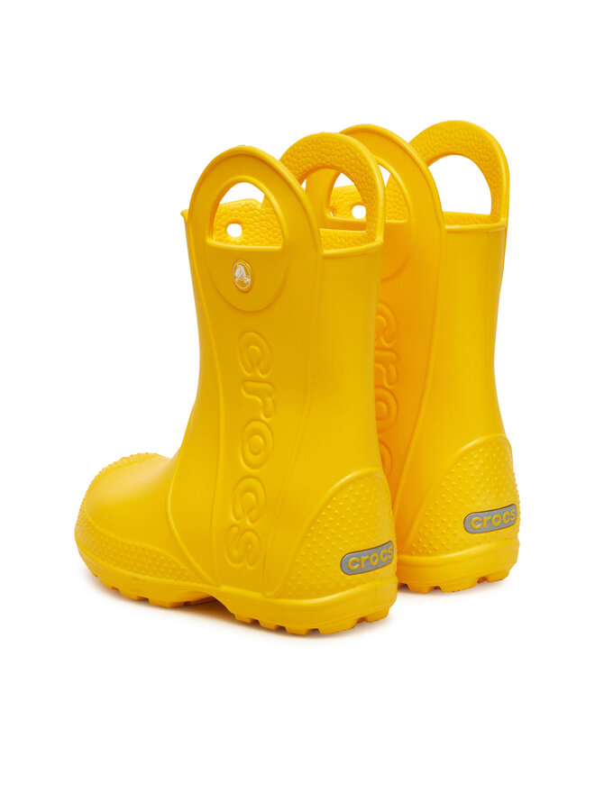 Crocs Kalosze Crocs Handle It Rain Boot K 211052 Żółty