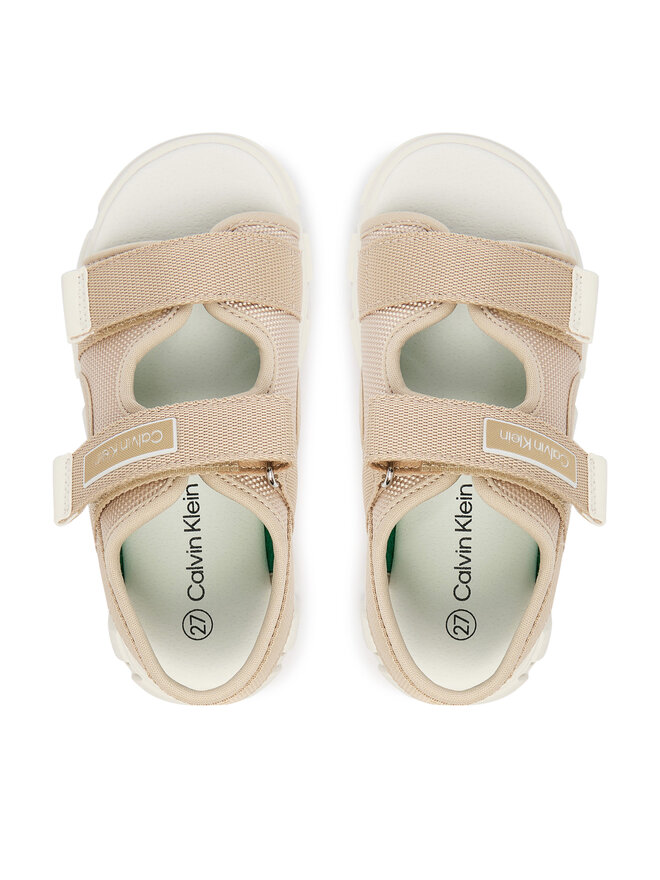 Calvin Klein Sandalen Calvin Klein Velcro Sandal V1B2-83321-1564 Beige