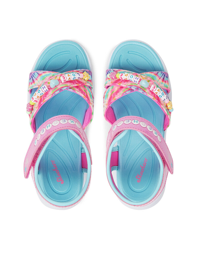 Skechers Sandály Skechers Jumpsters Sandal-Tie Dye Bffs 303045L/PKMT Růžová