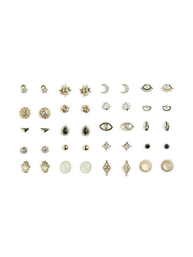 Pieces Set 20 perechi de cercei Pieces Pclona Mega Pack Earrings D2d 17153167 Auriu