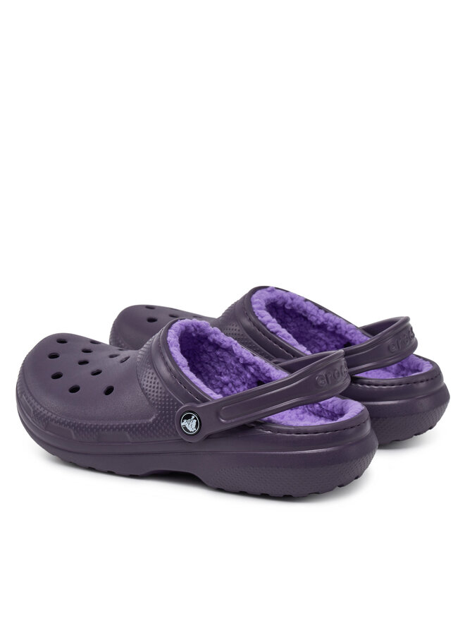 Crocs Şlapi Crocs Classic Lined Clog 203591 Violet
