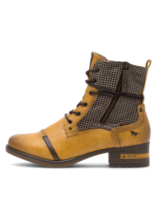 Mustang Schnürschuhe Mustang 1229-510 Gelb