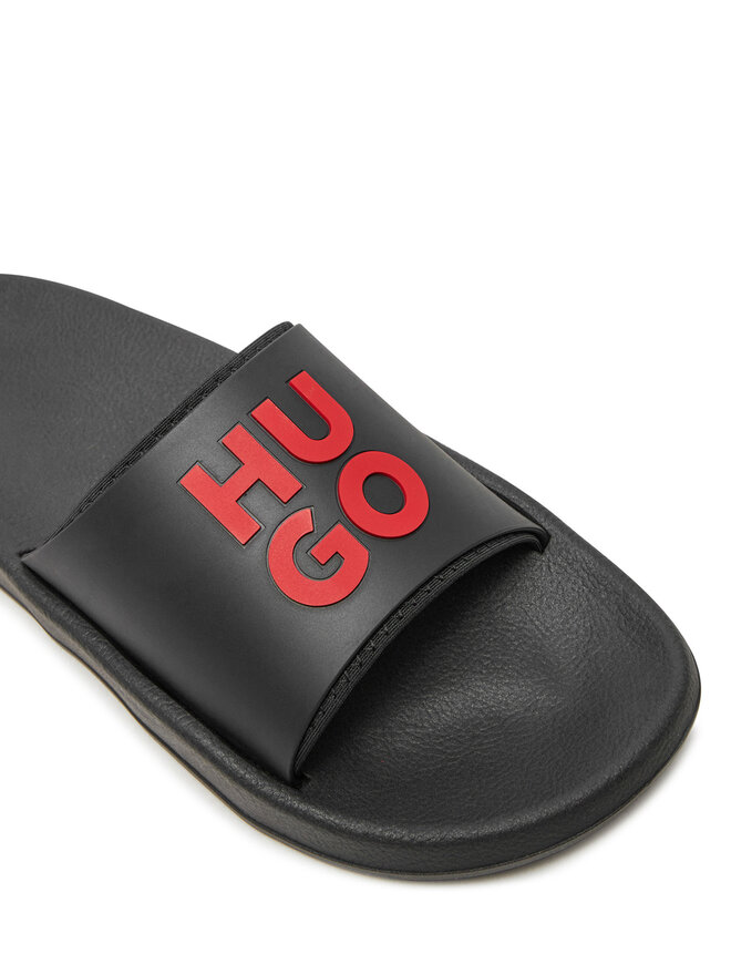 HUGO Klapki Hugo Nil Slid mdtpu N 50497864 Czarny