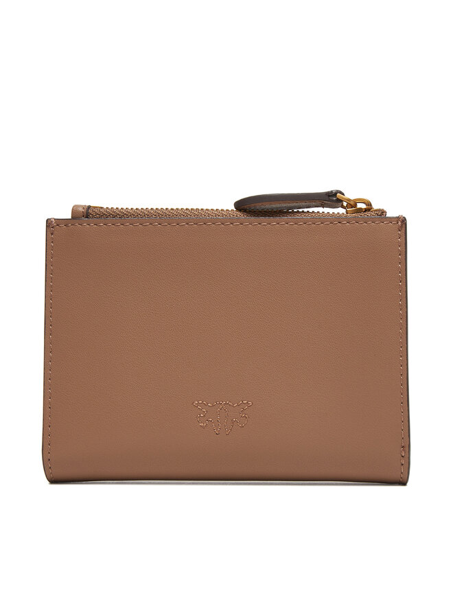 PINKO Liels sieviešu maks PINKO Compact Wallet AI 25-26 PCPL 103612 A29Q Bēšs