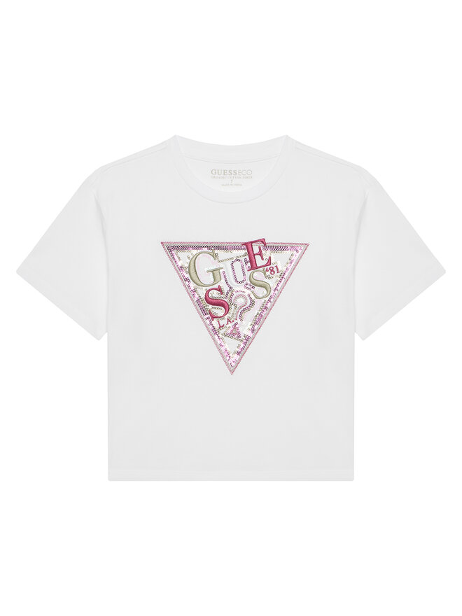 Guess Guess Póló J5GI04 K6YW4 Fehér Regular Fit