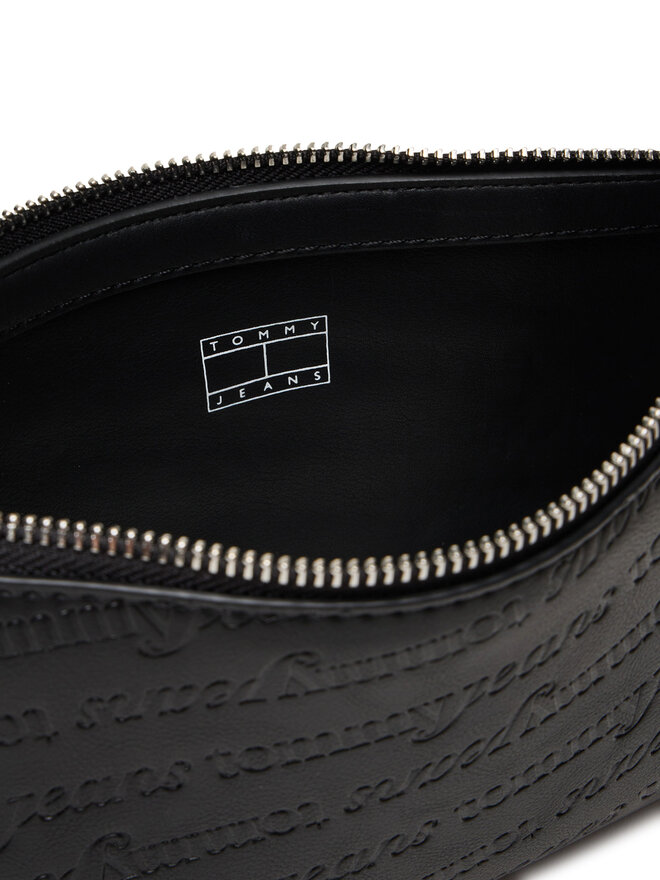 Tommy Jeans Handtasche Tommy Jeans Tjw Must Aop Shoulder Bag AW0AW17867 Schwarz