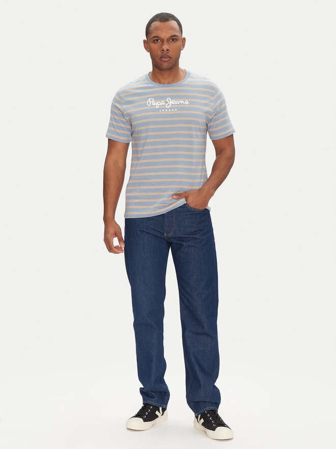 Pepe Jeans Pepe Jeans Marškinėliai PM509407 Mėlyna Regular Fit