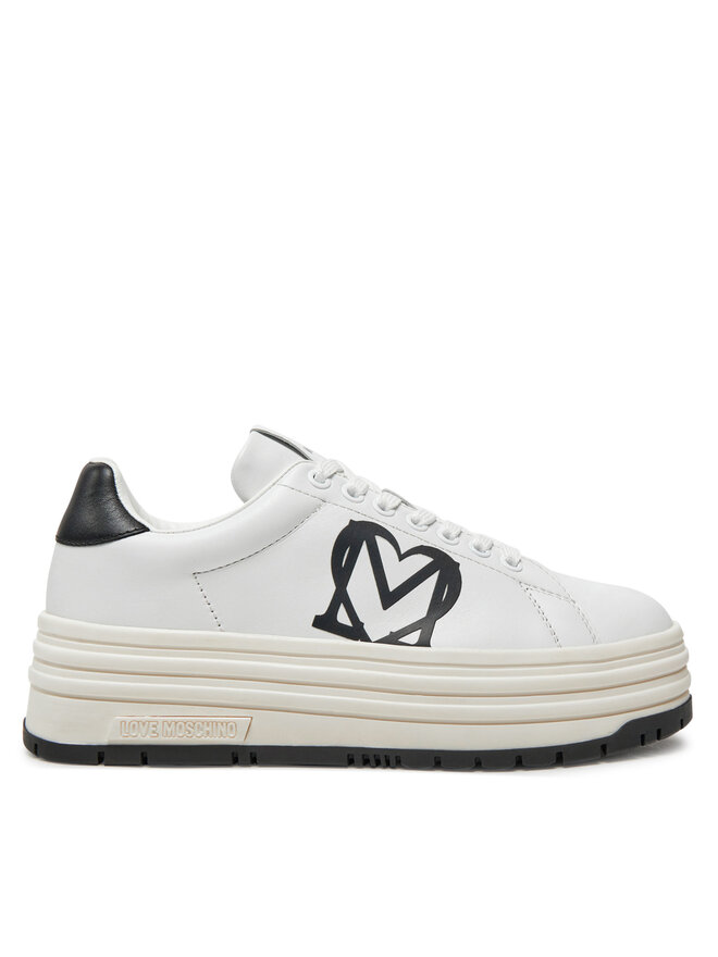 LOVE MOSCHINO Sneakersy LOVE MOSCHINO JA15096G1LIA110A Biały