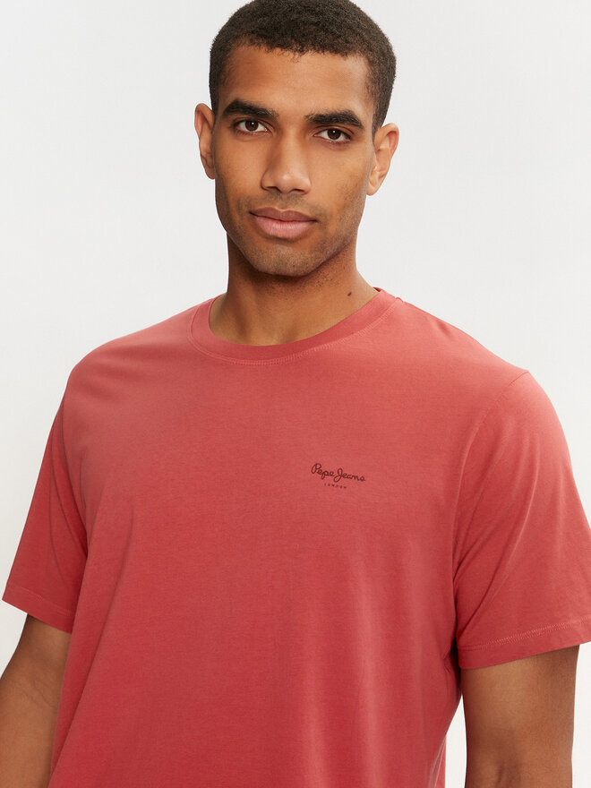 Pepe Jeans Pepe Jeans Póló Jacko PM508664 Piros Regular Fit