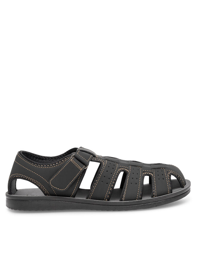 Lanetti Σανδάλια Lanetti MSS20504-01 Μαύρο