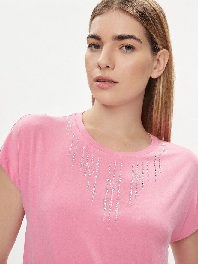 Liu Jo Liu Jo Футболка TA4194 JS360 Рожевий Regular Fit