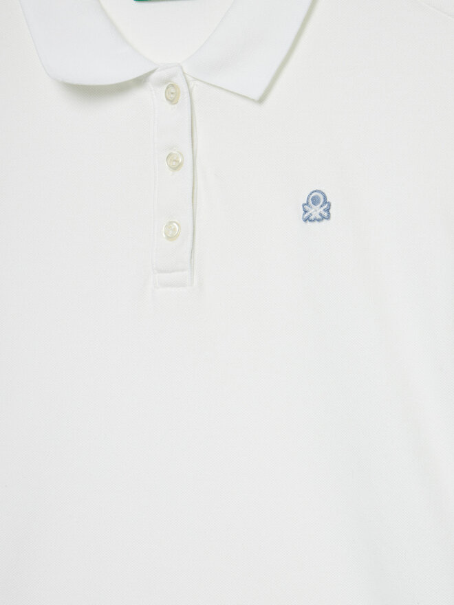United Colors Of Benetton United Colors Of Benetton Poloshirt 3WG9C300O Weiß Regular Fit