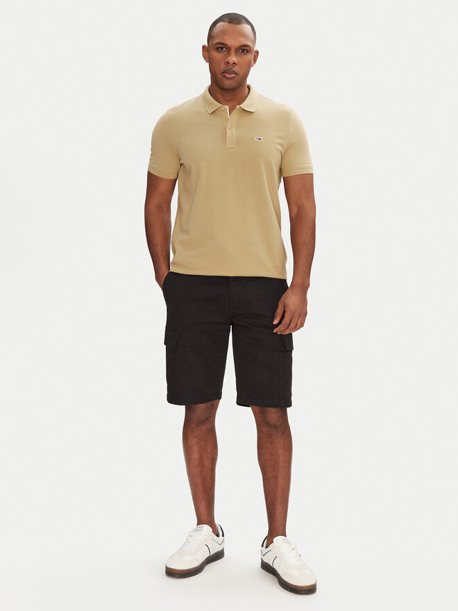 Tommy Jeans Tommy Jeans Polo marškinėliai DM0DM20676 Smėlio Slim Fit