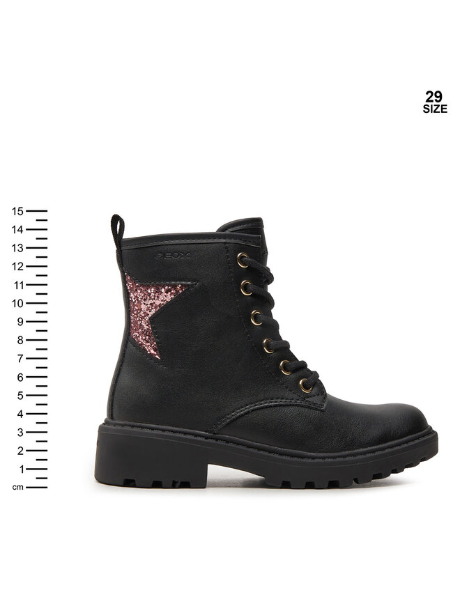 Geox Kozačky Geox Jr Casey J9420G 0BCEW C9B8W M Černá