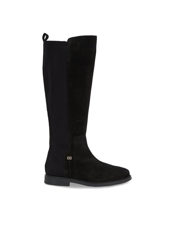 Tommy Hilfiger Stivali al ginocchio Tommy Hilfiger Tommy Essentials Longboot FW0FW07476 Nero