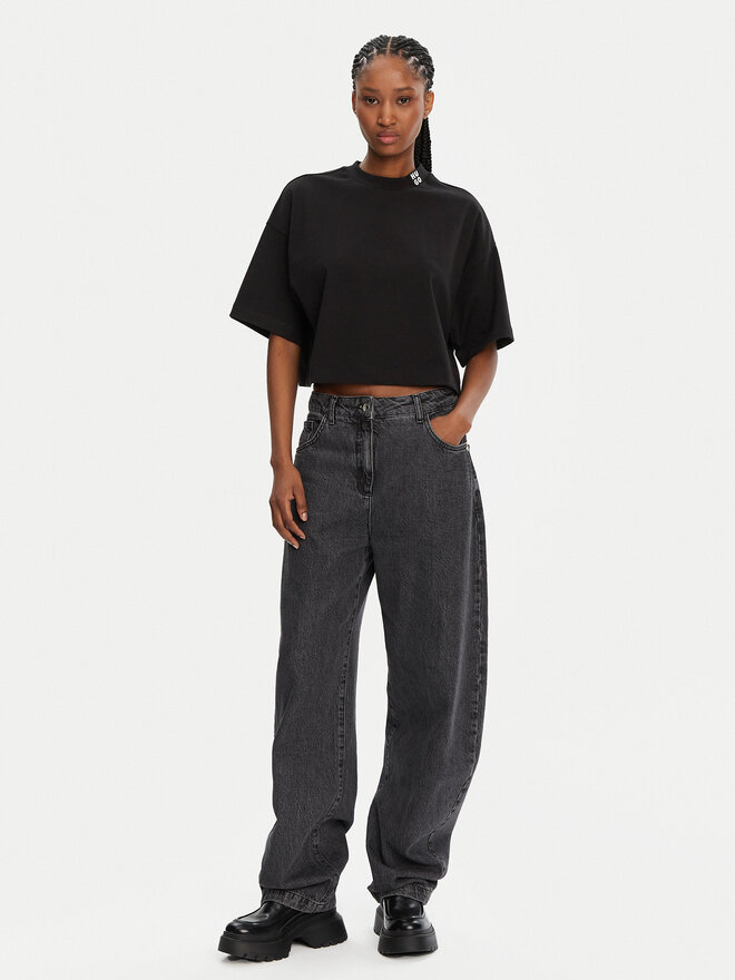 HUGO HUGO Póló Damelody 50520187 Fekete Relaxed Fit