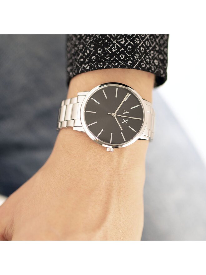 Armani Exchange Zegarek Armani Exchange Cayde AX2700 Srebrny