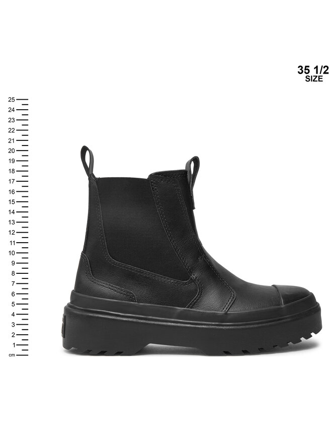 Converse Μποτάκια με λάστιχο Converse Chuck Taylor All Star Lugged Leather Chelsea Boot A08453C Μαύρο