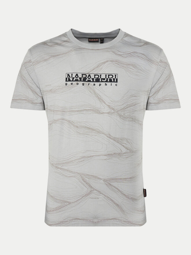 Napapijri Napapijri Majica B-Cellini NP0A4ILS Siva Regular Fit