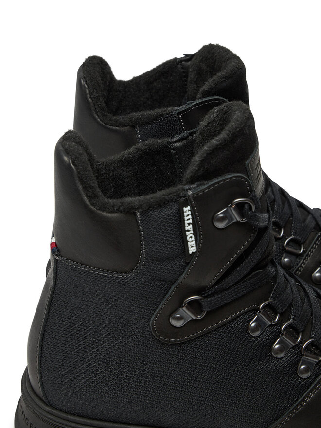 Tommy Hilfiger Kotníková obuv Tommy Hilfiger Hilfiger Warm Cordura Mix Boot FM0FM05180 Černá