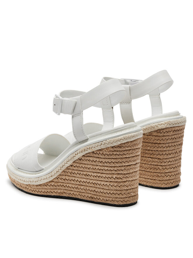 Calvin Klein Espadrilky Calvin Klein Wedge Sandal 70 He HW0HW02050 Biela