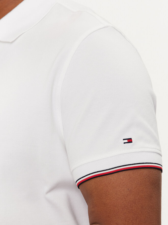 Tommy Hilfiger Tommy Hilfiger Poloshirt Logo MW0MW34841 Weiß Regular Fit
