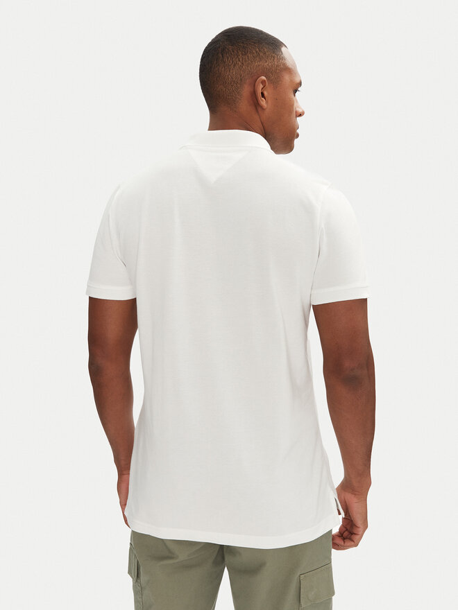 Tommy Jeans Tommy Jeans Poloshirt DM0DM20676 Weiß Slim Fit