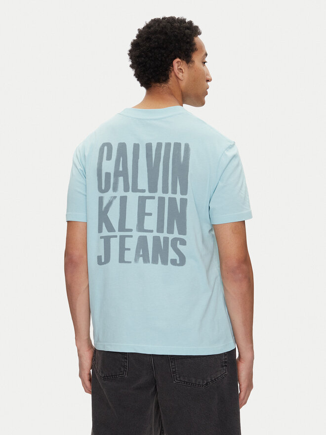 Calvin Klein Jeans Calvin Klein Jeans Футболка Painted J30J327523 Блакитний Regular Fit