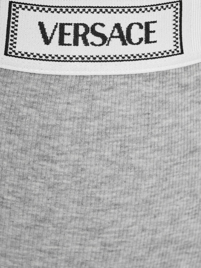 Versace Versace Класичні труси з високою талією 1013505 Сірий