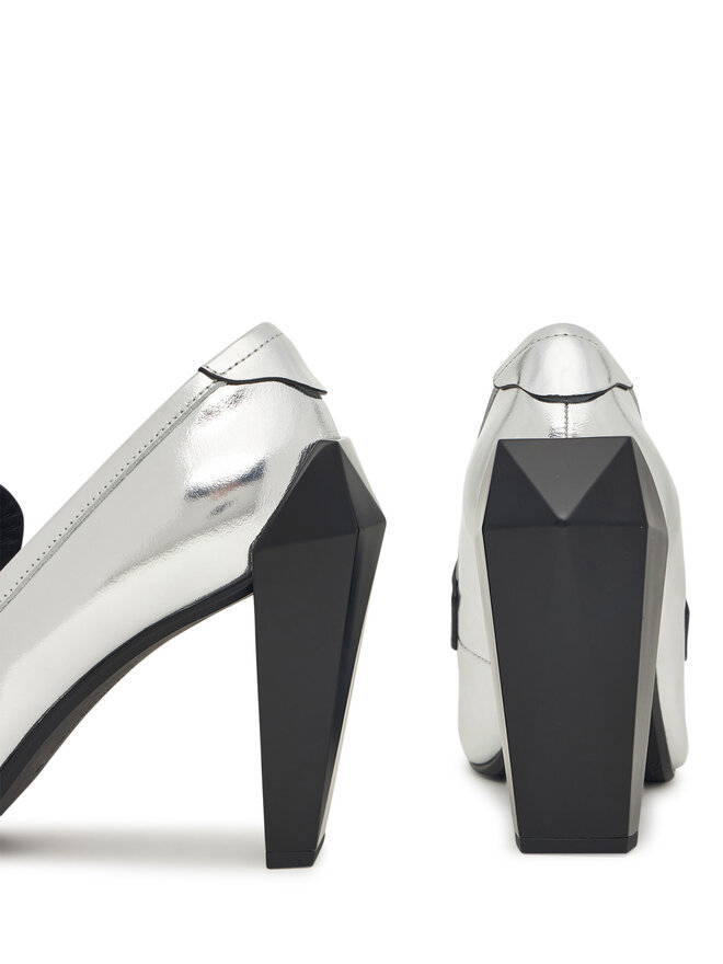 United Nude Félcipő United Nude Gem Loafer Hi 1095514116 Ezüst