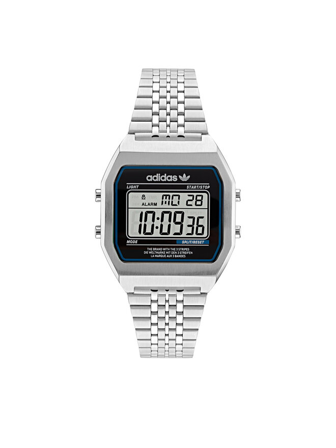 Uhr adidas Originals Street Digital Two AOST22072 Silberfarben eschuhe