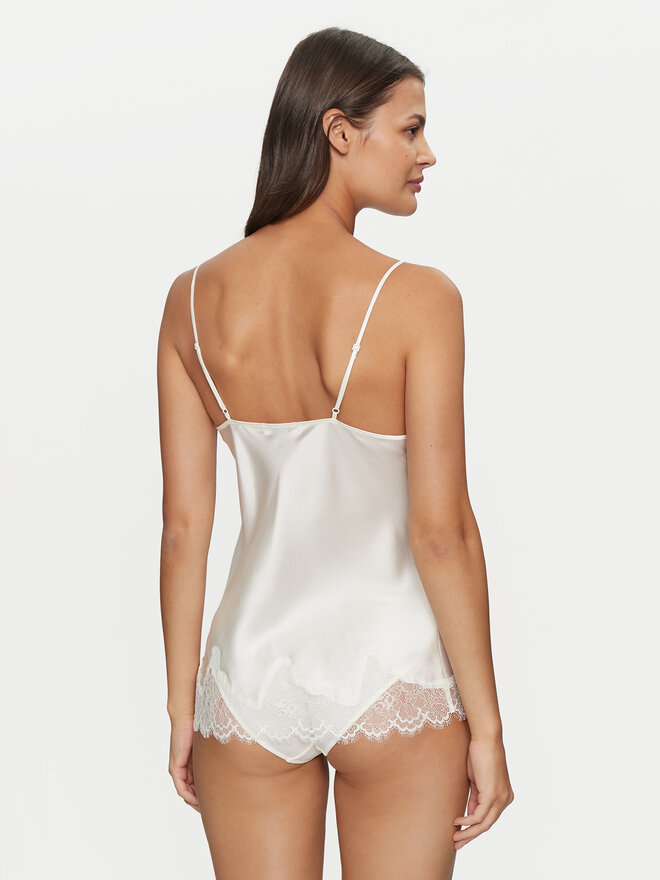 Simone Pérèle Simone Pérèle Camiseta de pijama Nocturne 17F900 Écru Comfort Fit