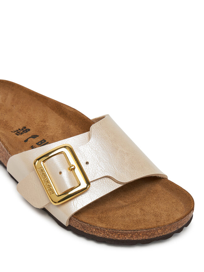 Birkenstock Pantoletten Birkenstock Catalina Cushion Buckle 1029393 Écru