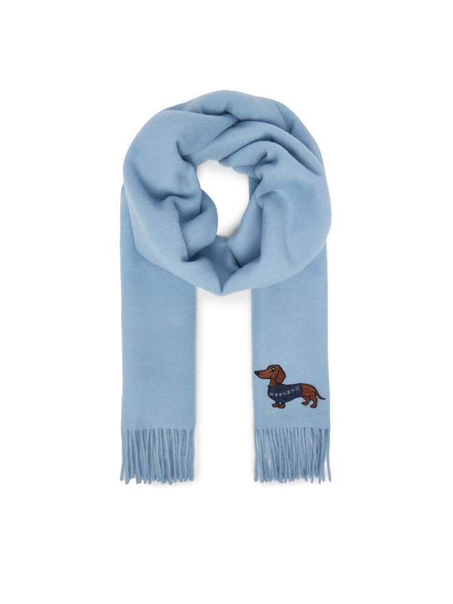 Weekend Max Mara Шарф Weekend Max Mara Fascia 2615541034 Блакитний