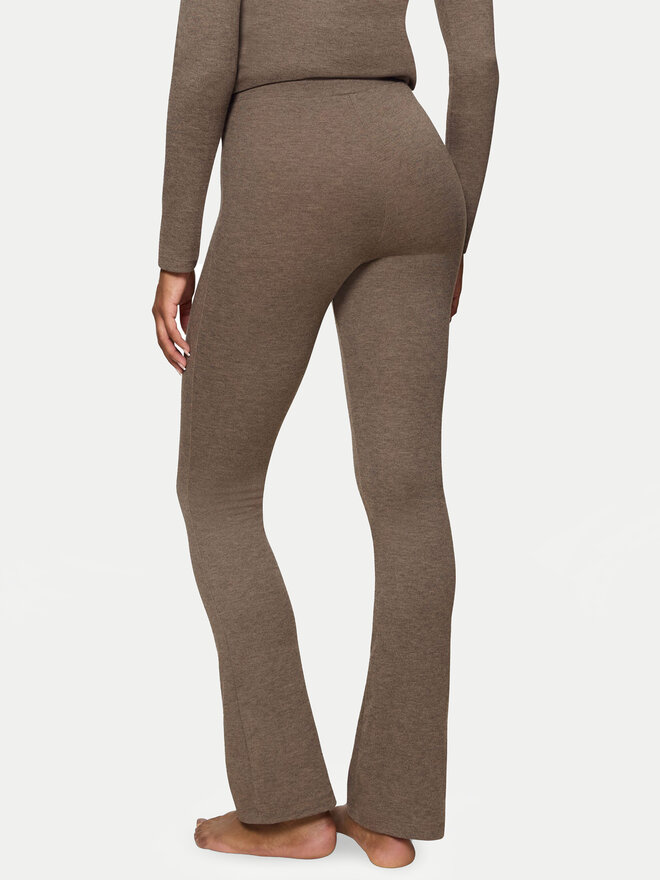 Triumph Triumph Spodnji del pižame Smart Thermal 10221491 Rjava Slim Fit