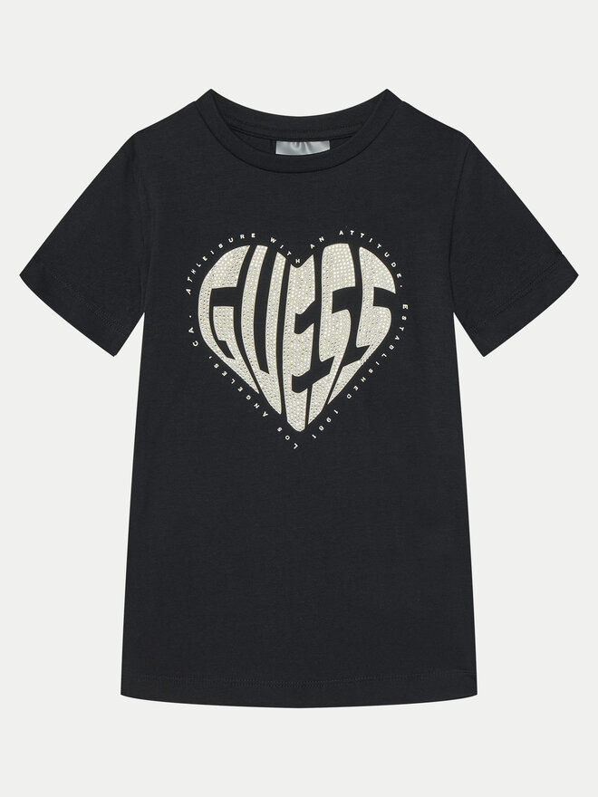 Guess Guess T-Shirt J5RI46 J1314 Μαύρο Regular Fit