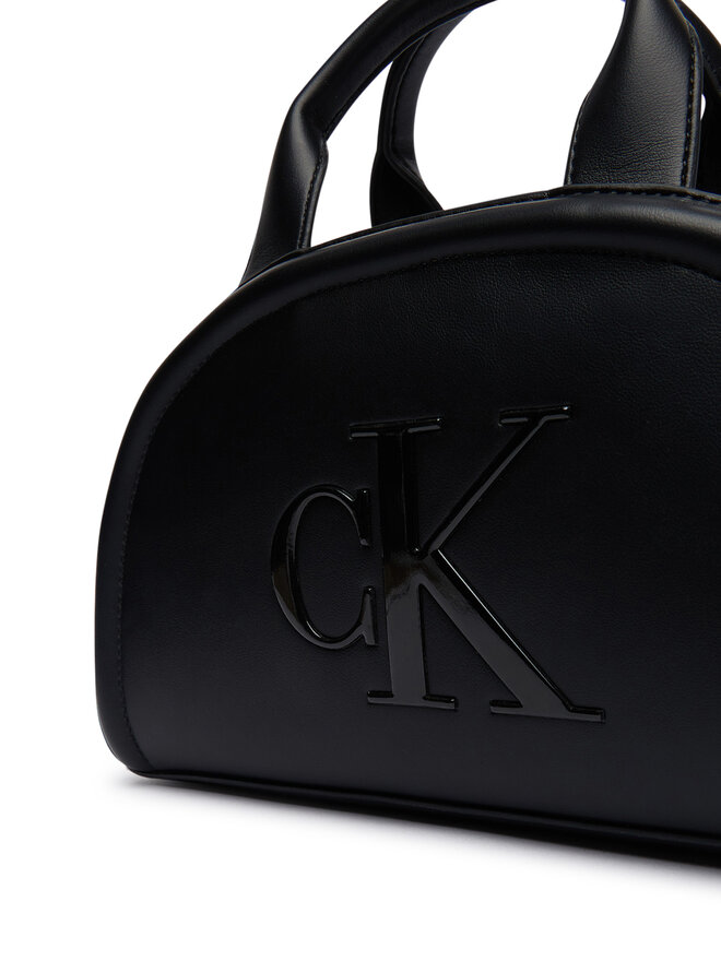 Calvin Klein Handtasche Calvin Klein Bold Ck Dome Crossbody LV04F3895G Schwarz