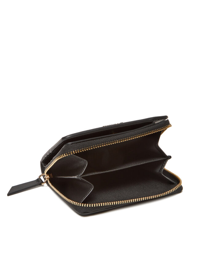 Tommy Hilfiger Μικρό Πορτοφόλι Γυναικείο Tommy Hilfiger Th Leather Slg Med Za Flap AW0AW17499 Μαύρο
