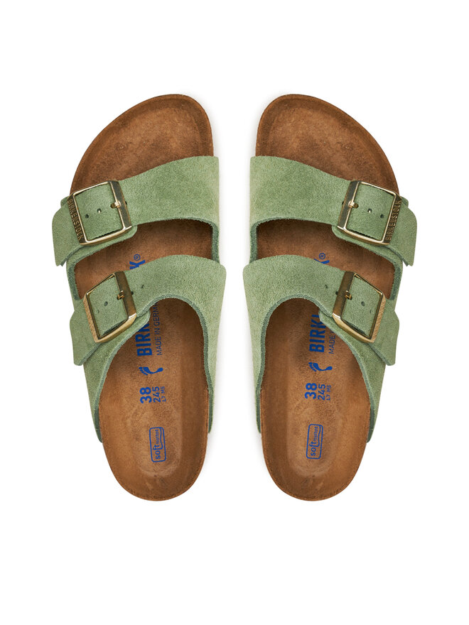 Birkenstock Pantoletten Birkenstock Arizona Sfb Leve 1027962 Grün